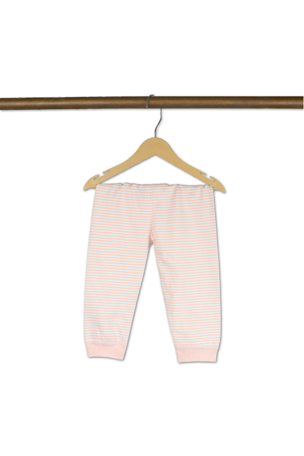 Light Pink Pajama Set with Playful Animal Design