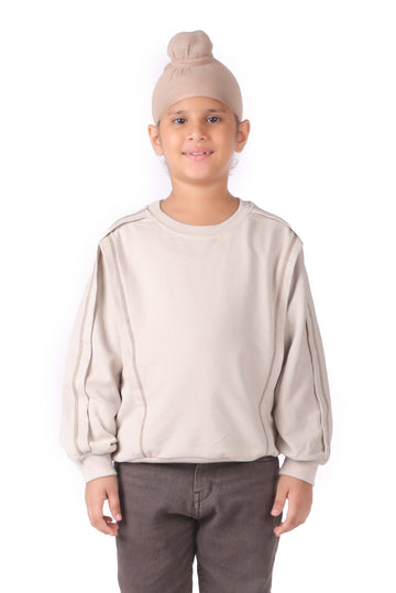 Unisex Loose-Fit Sweatshirt with Stitch Detailing