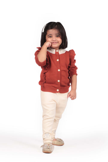 Cozy Fleece-Lined Cream Leggings