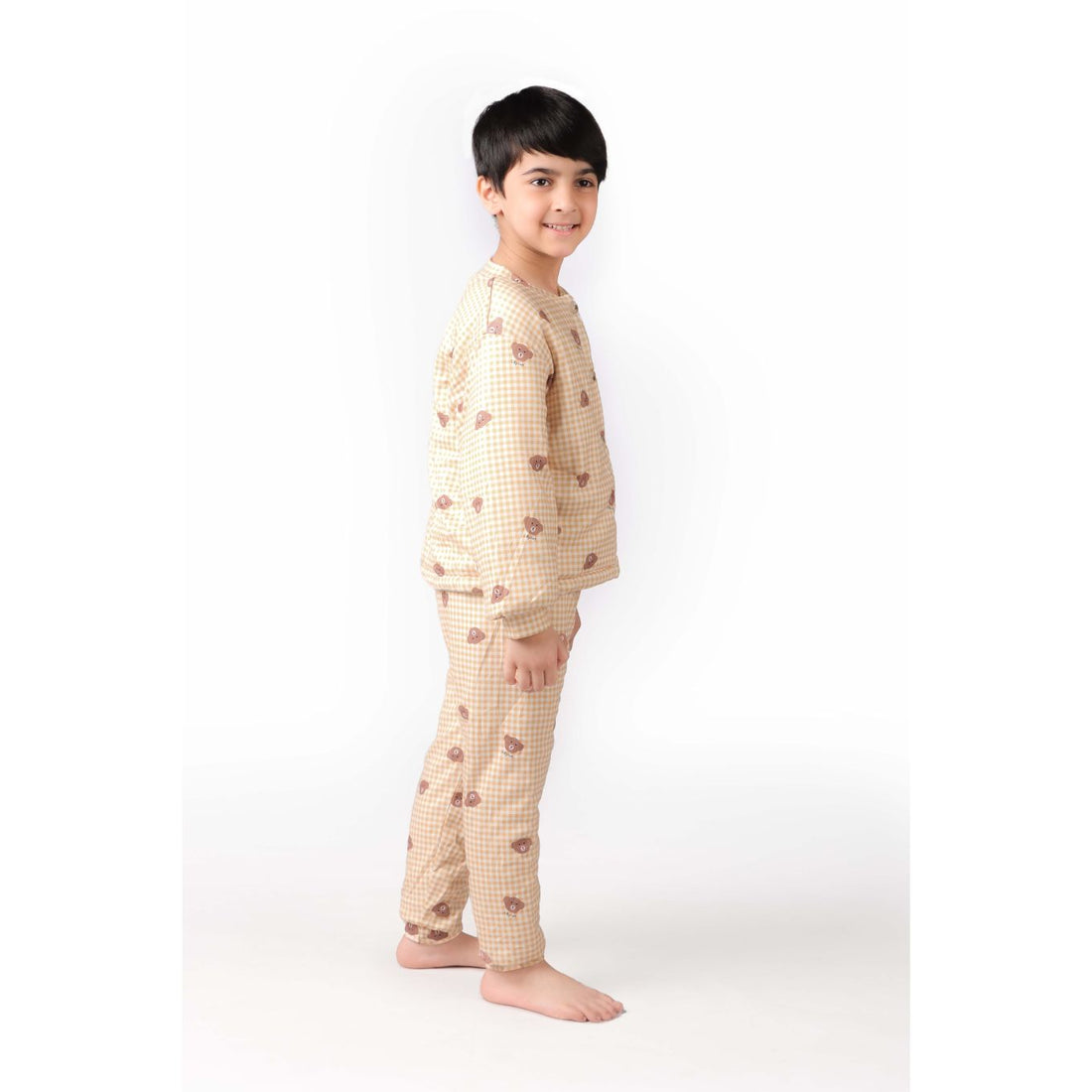 Unisex Teddy Bear Quilted Winter Set