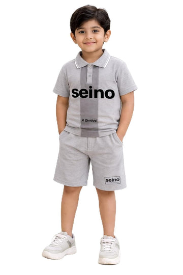 Boys Polo T-Shirt and Shorts Set | Kids Cotton Summer Co-Ord Outfit | Casual Sports Style 2 Piece Clothing Set for Boys