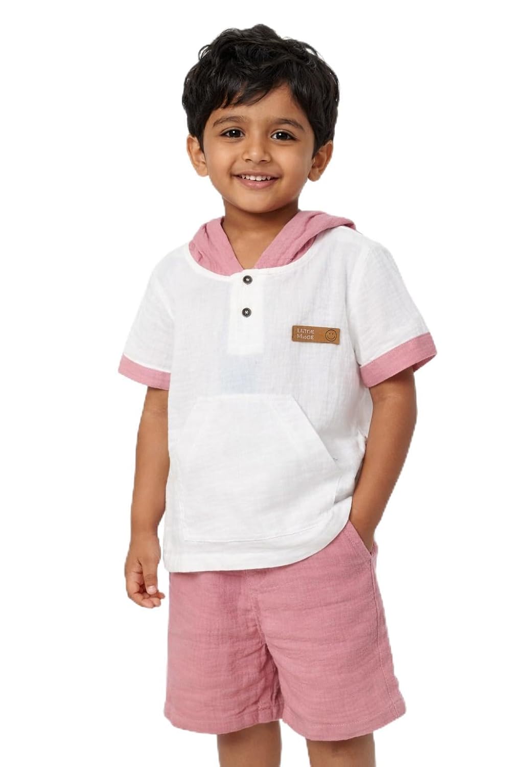 Boys Cotton Hooded T-Shirt and Shorts Set | Summer Casual Outfit | Soft Breathable Clothing Set for Boys